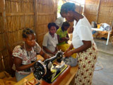 Mozambique sewing machine ladies